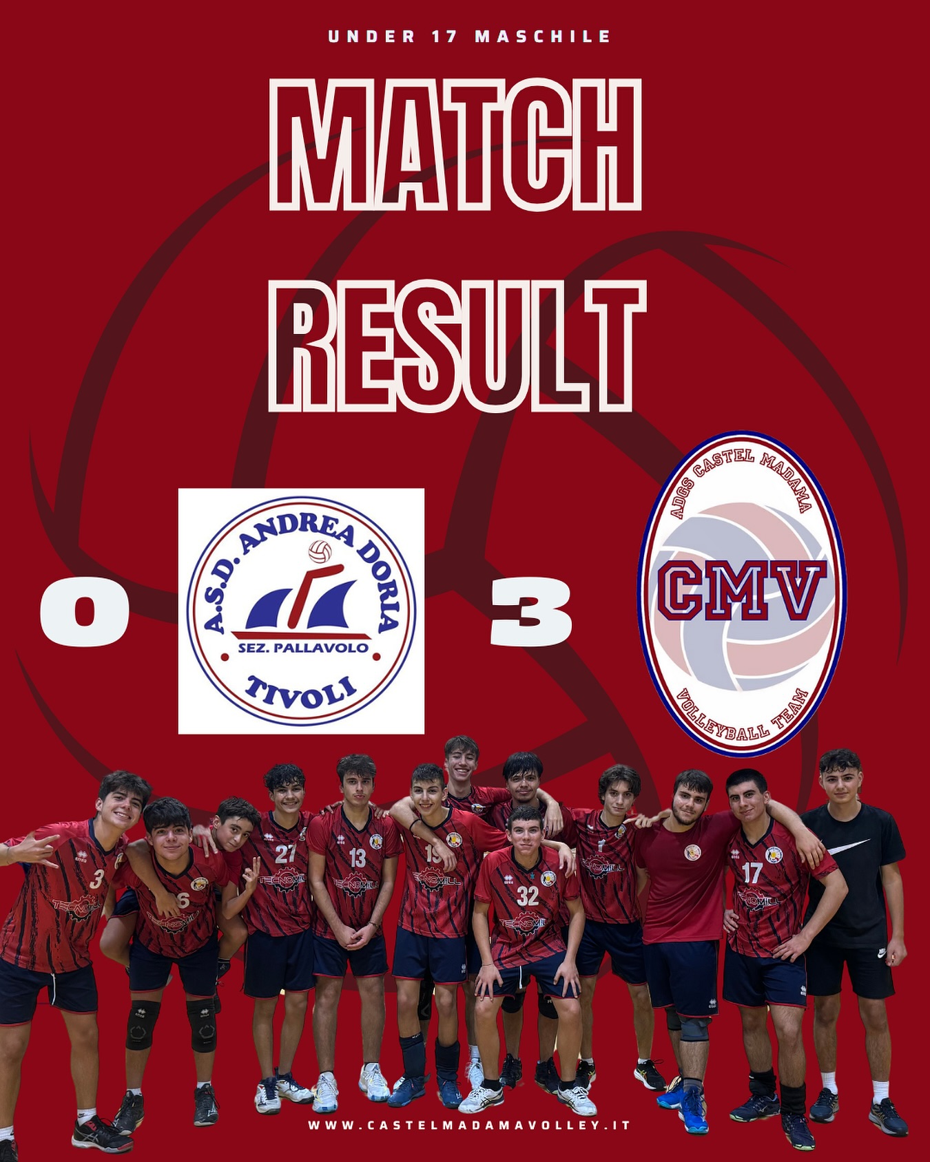 U17MatchResult AndreaDoria Cmv 0 3