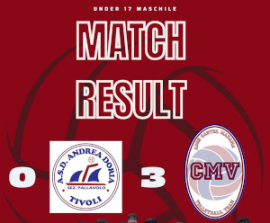 Under 17 Maschile – ASD Andrea Doria Tivoli VS Tecnomill Castel Madama Volley –  0-3