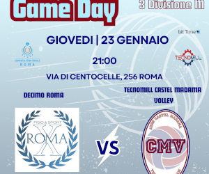 3^ Div. M. Decimo Roma VS Tecnomill Castel Madama Volley 23 Gennaio 2025