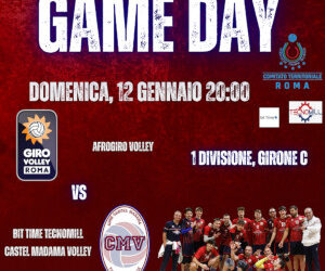 1^ Div. M. – Afrogiro Volley  VS Bit Time Tecnomill Castel Madama Volley – 12 gennaio 2025 – 2-3