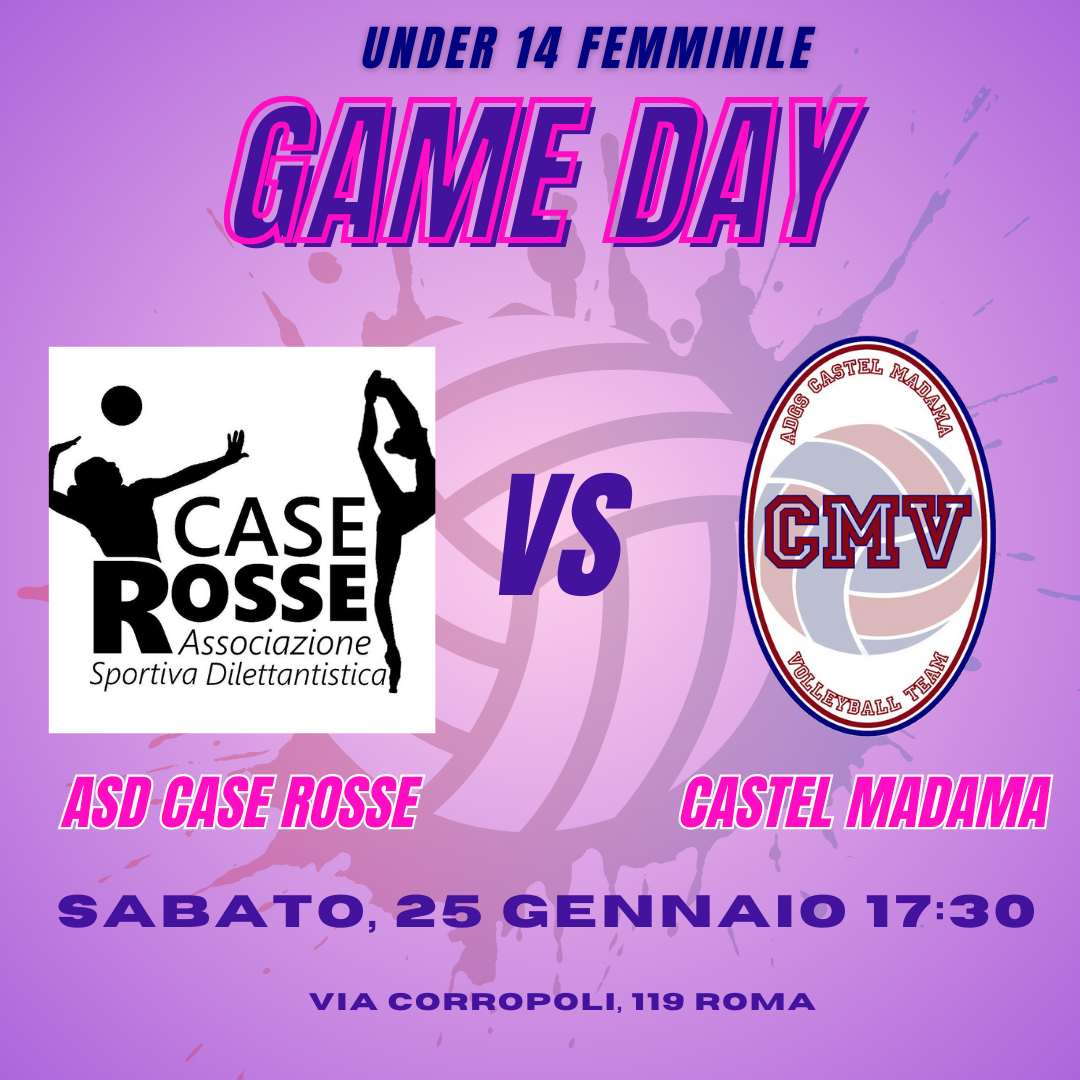 Under 14 Fem Case rosse Vs Castel Madama Volley